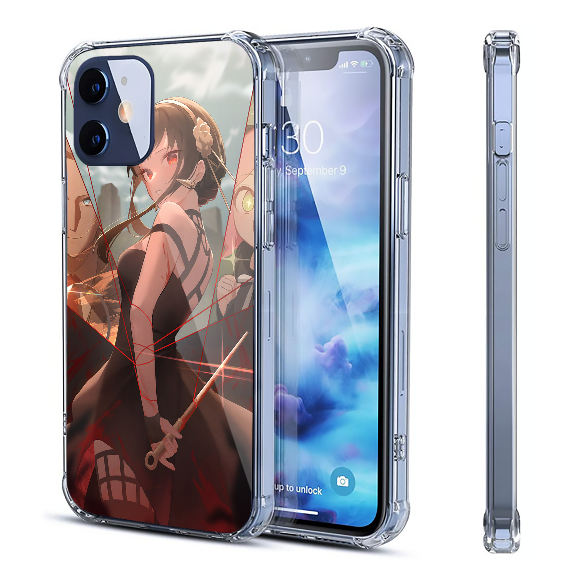 （画像用） SPY×FAMILY间谍家家酒 【iPhone 12シリーズ対応】透明スマホケース（クリアソフトケース）